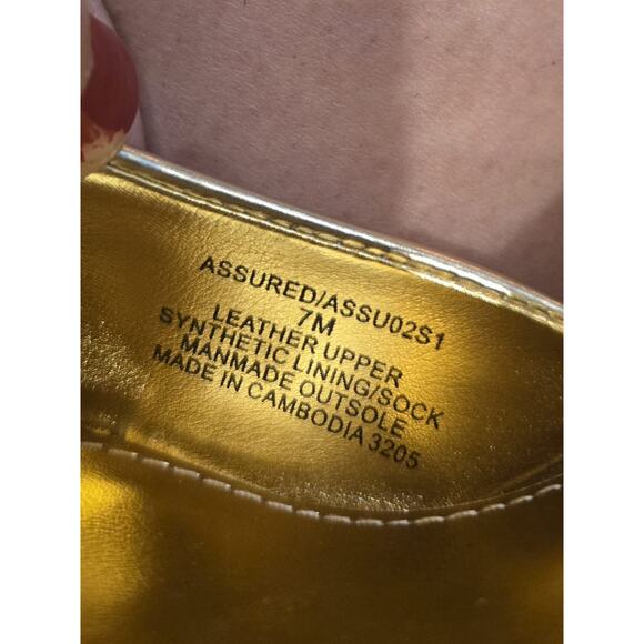 Steve Madden Assured Women's Gold Platform Slingback Sandals Size 7M - Picture 8 of 8